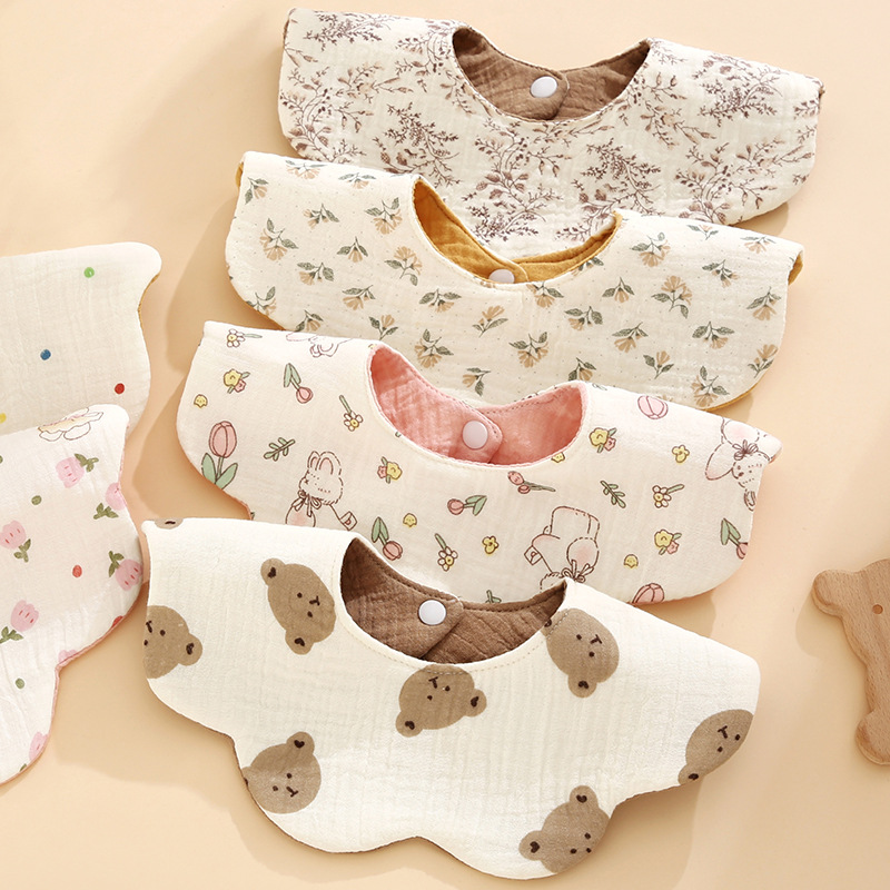 Printed Bibs Pack - 1-Pack Newborn Bibs, Reversible Waterproof Bibs