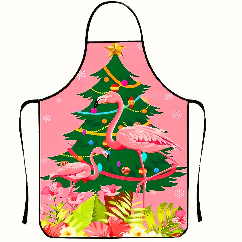 Printed Bibs Pack - One Pack of Christmas Flamingo Durable