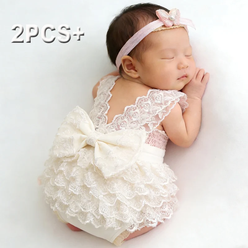 Baby Clothing Brands - Ylsteed Newborn Photography Lace Romper Set