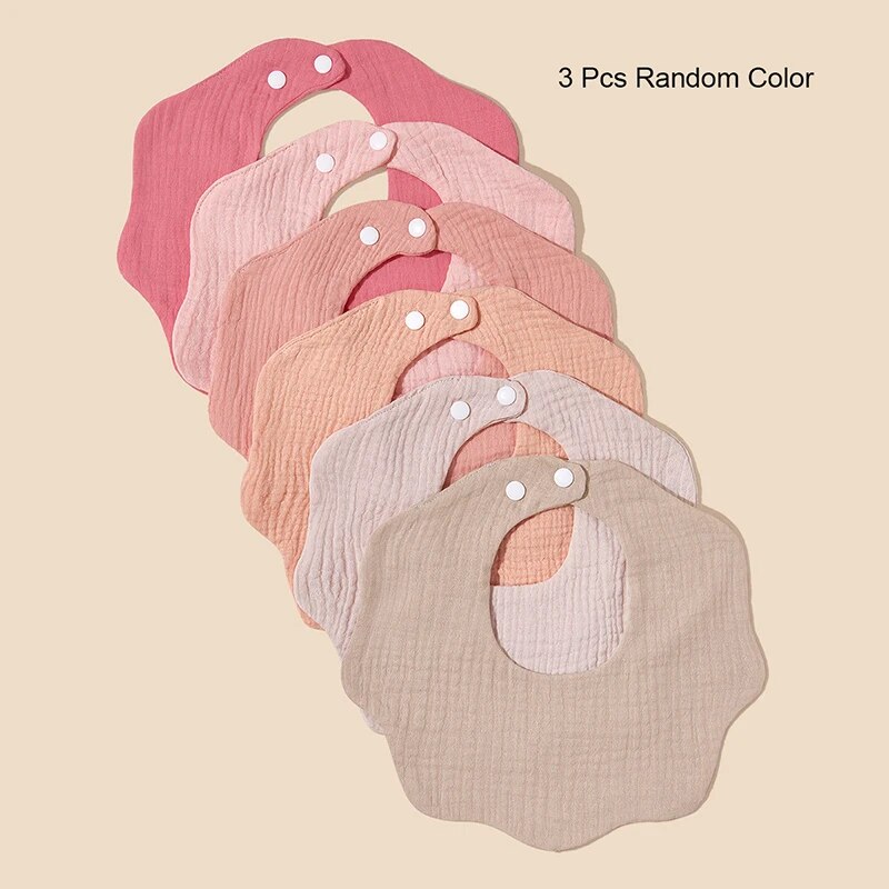 Printed Bibs Pack - 3 Packs (Random Color) Baby Bandana