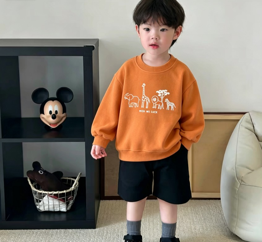 Baby Zebra Clothing - Baby Kids Casual Sweatshirt Wildlife Giraffe