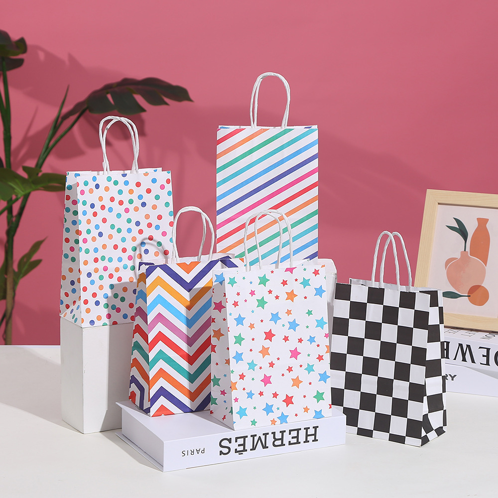 Baby Zebra Clothing - 30pcs Stripe Kraft Paper Gift Bag