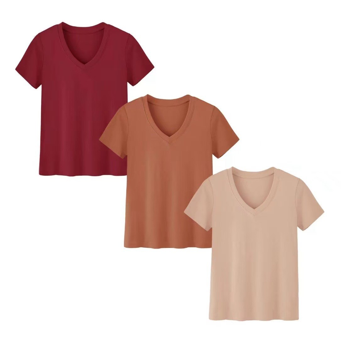 Summer Short Set - Women's Casual High Neck Short Sleeve