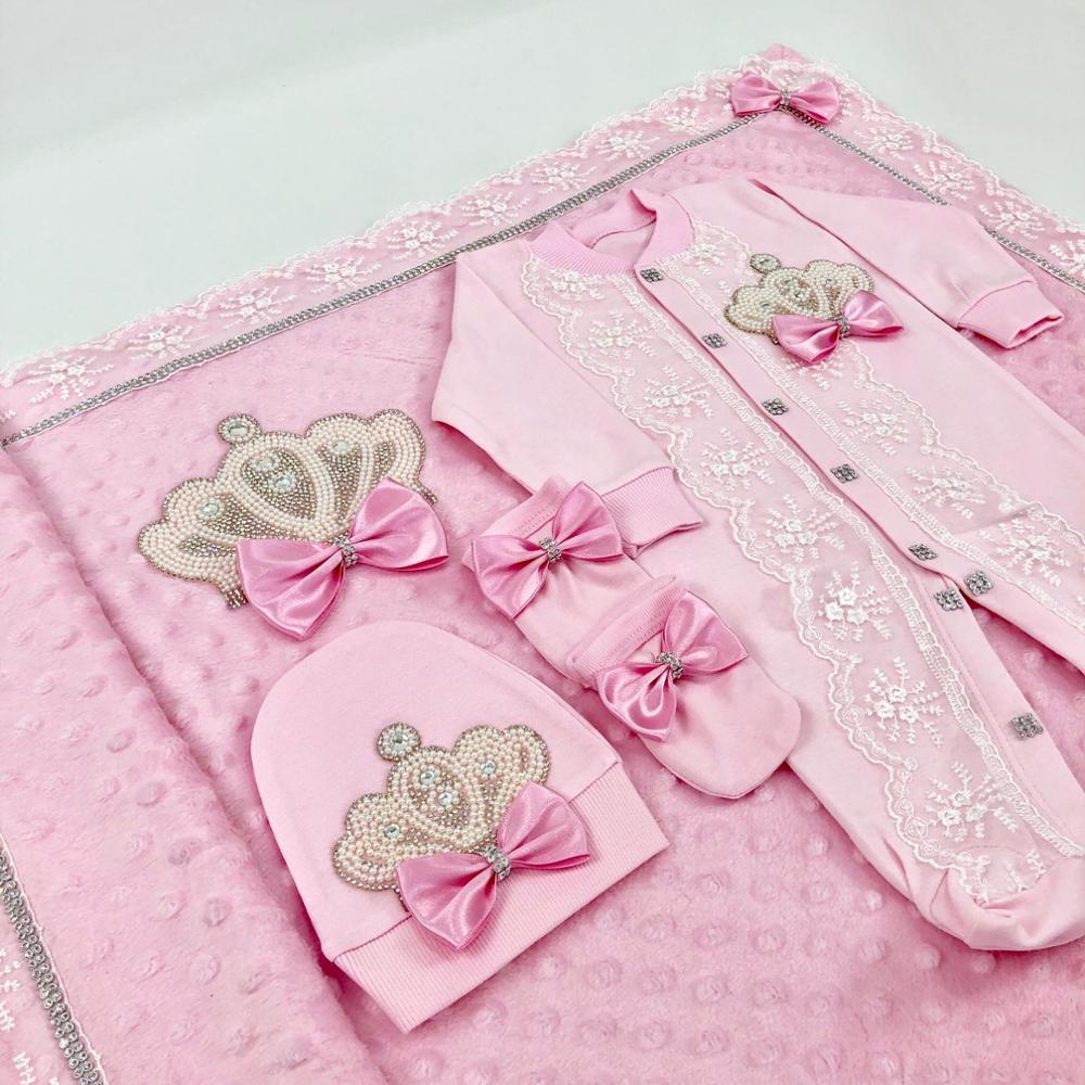 Baby Clothing Name - Dollbling Newborn Baby Outfits 5pcs Cotton