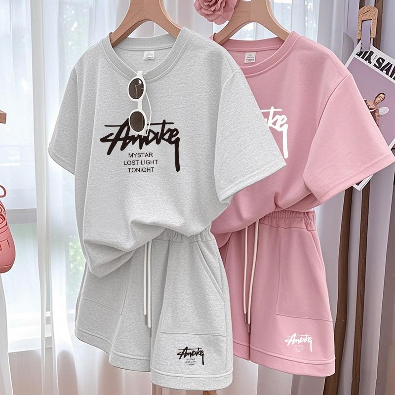 Summer Short Set - New Women's Plus-size Set Adult Short-sleeve