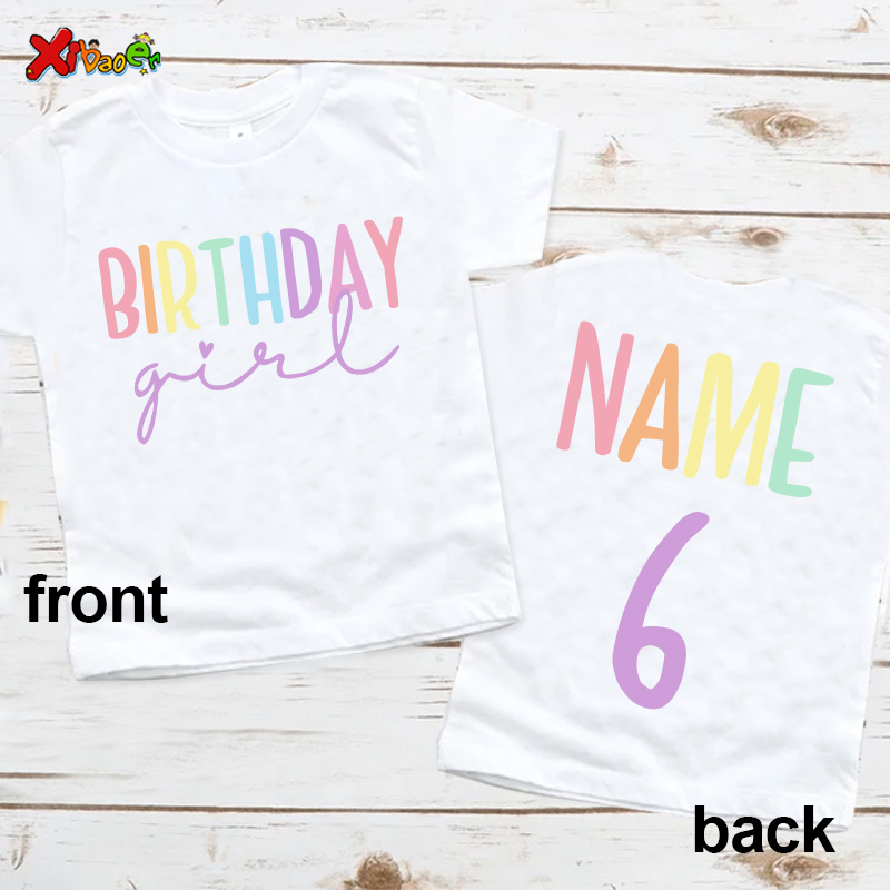 Baby Clothing Name - Birthday Girl T Shirt Party Outfits