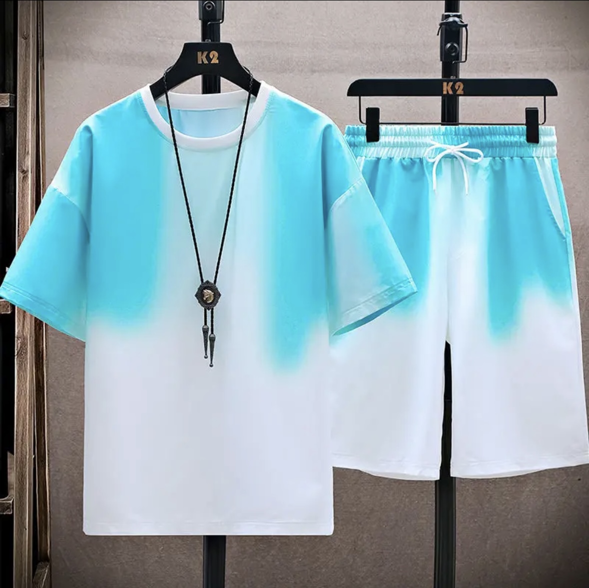 Summer Short Set - New hot-selling summer couple ice silk