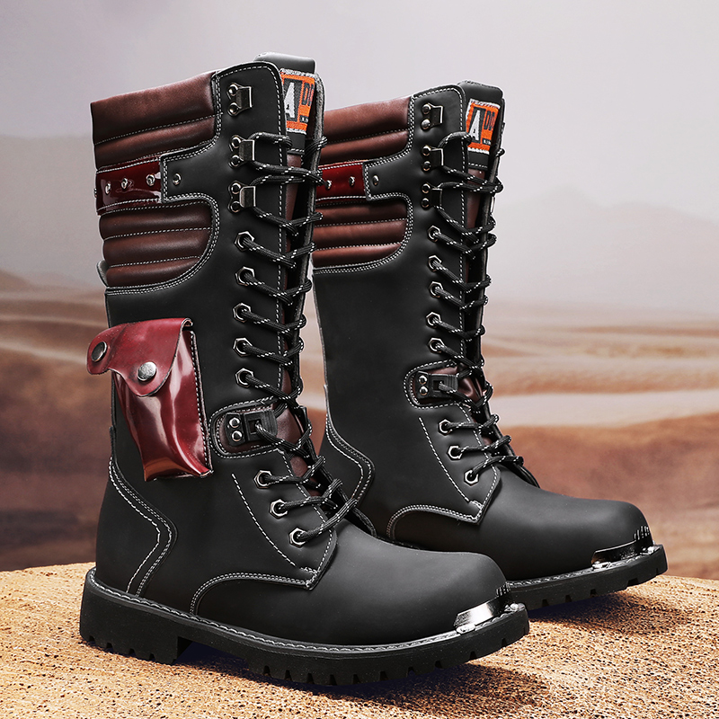 Men's high top motorcycle boot - Soft Sole Booties recension och pris