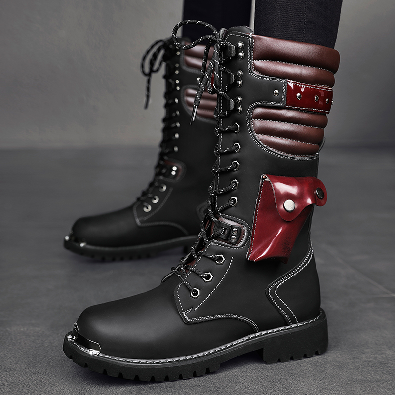 Men's high top motorcycle boot - Soft Sole Booties recension och pris