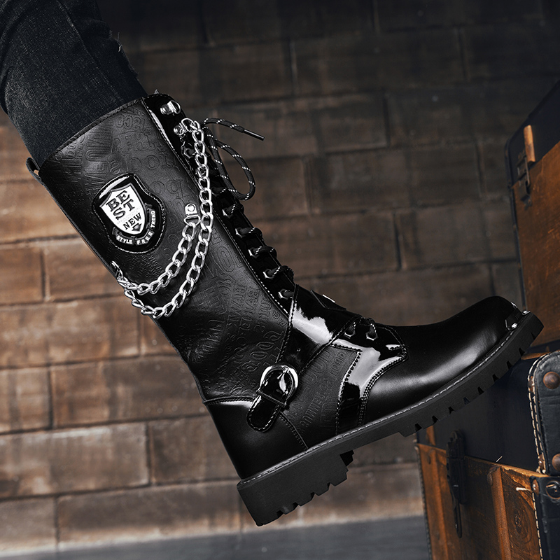 Men's high top motorcycle boot - Soft Sole Booties recension och pris