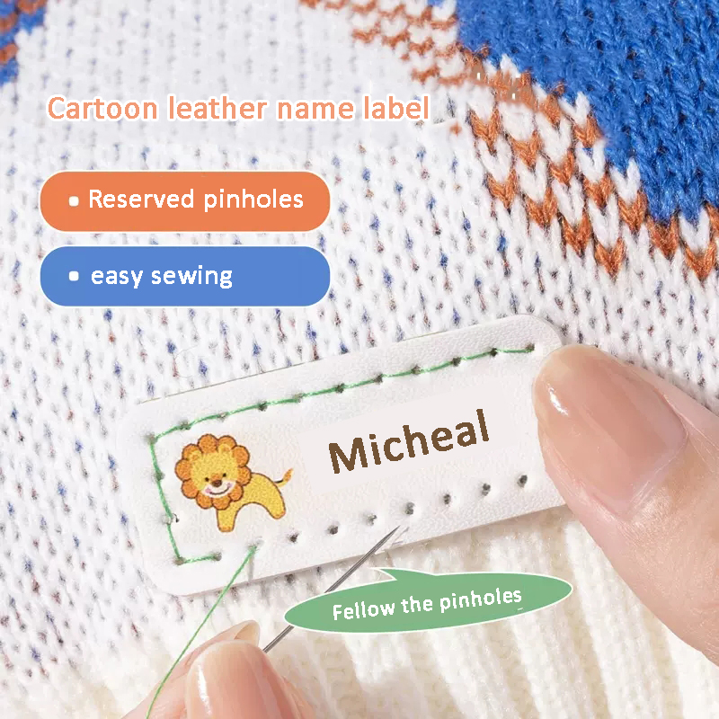 Customized Name Leather Laser  - Baby Clothing Name recension och pris