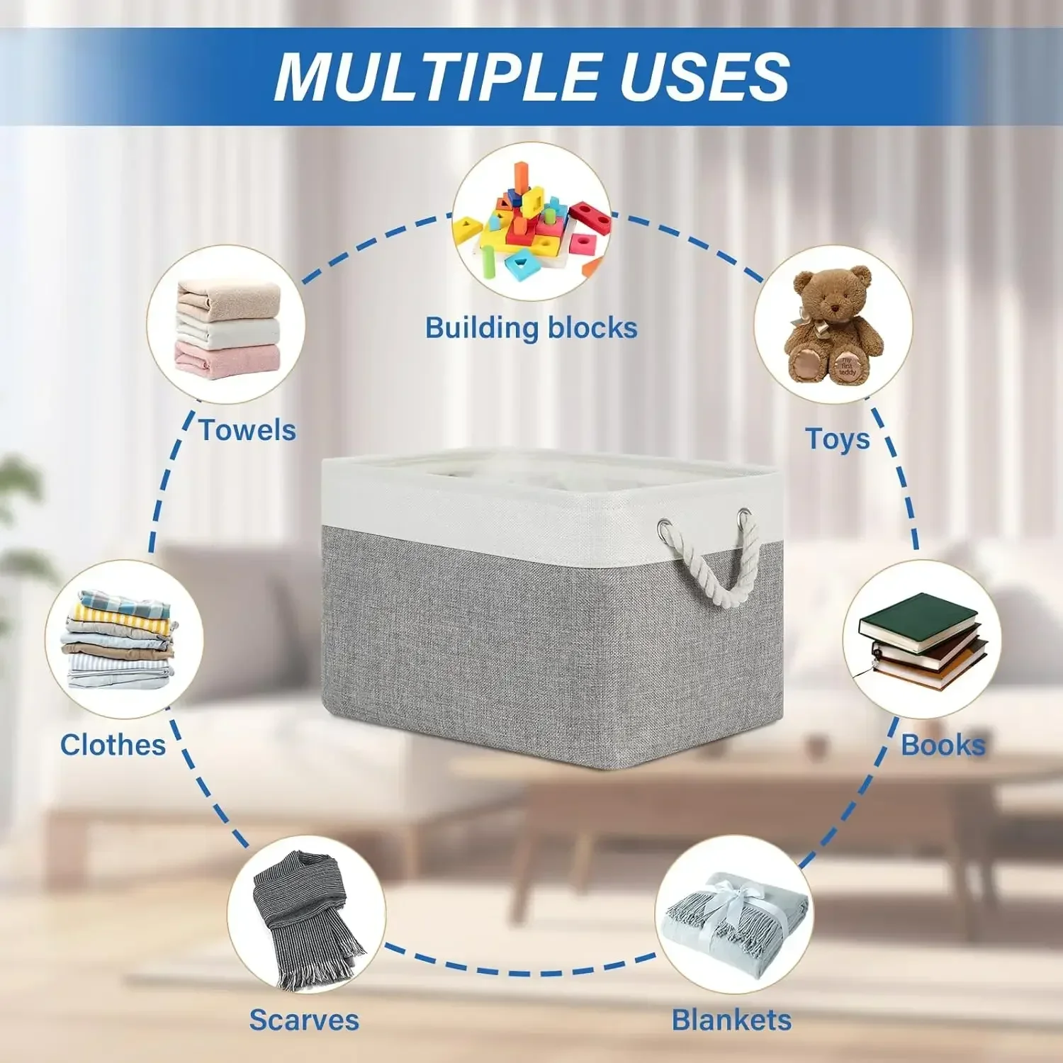 Foldable Linen Storage Basket  - Baby Clothing Clearance recension och pris