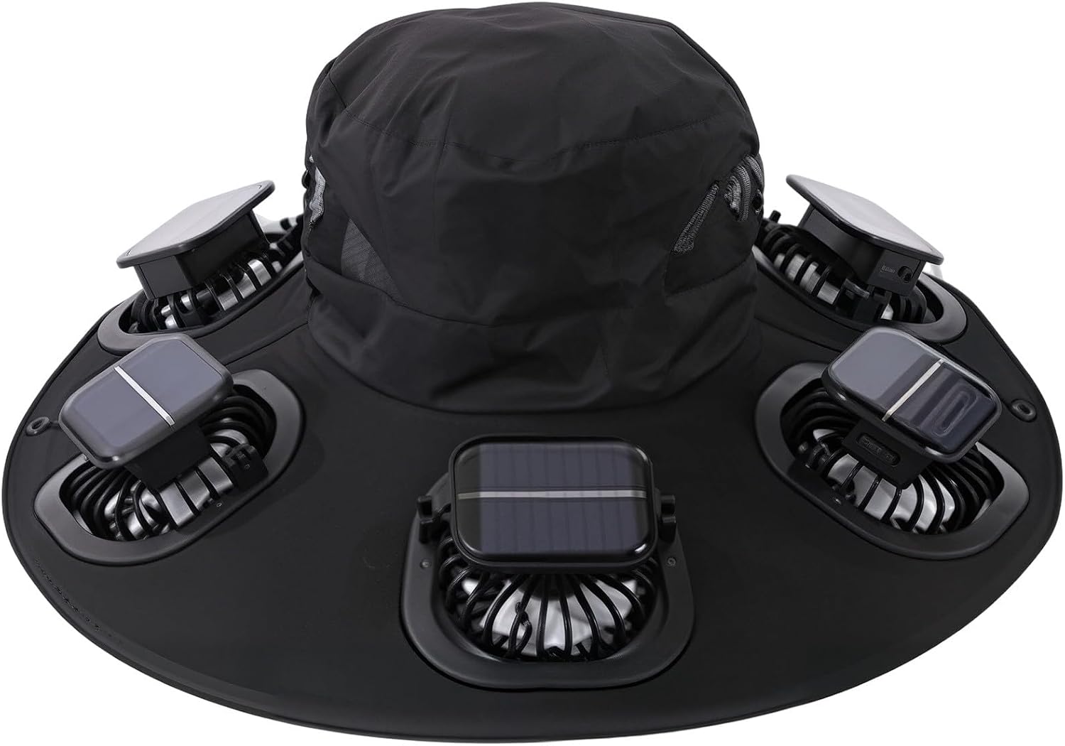 Hot 6 Fans Solar Fan Hat Breat - Sun Hat Wide Brim recension och pris