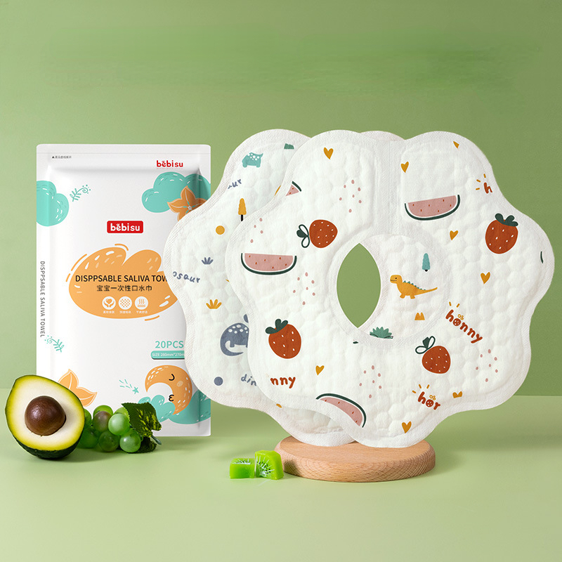 Disposable Baby Bib 20pcs/pack - Printed Bibs Pack recension och pris
