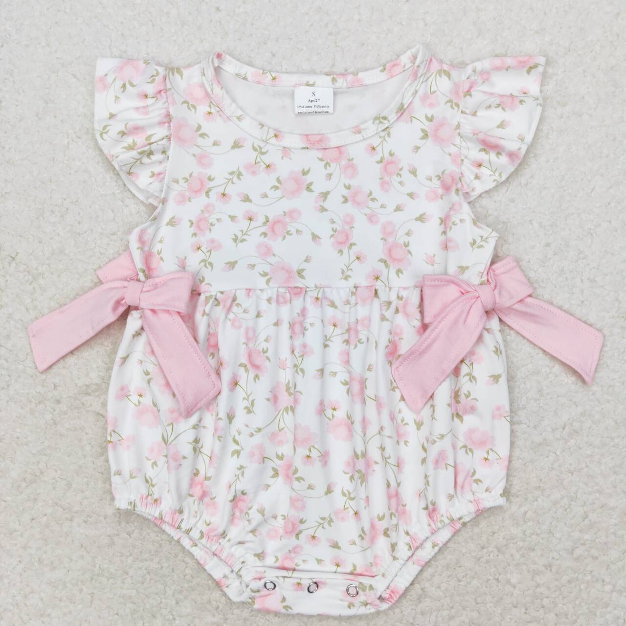 Infant girls pink floral Rompe - Baby Clothing Sale recension och pris