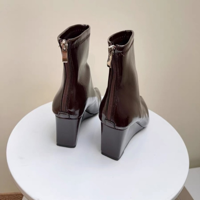 Wedge Heel Booties Fashion Poi - Soft Sole Booties recension och pris
