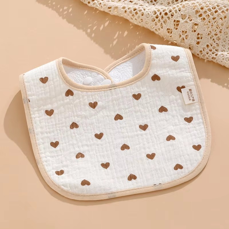 7pcs/pack Cartoon Print Baby B - Printed Bibs Pack recension och pris
