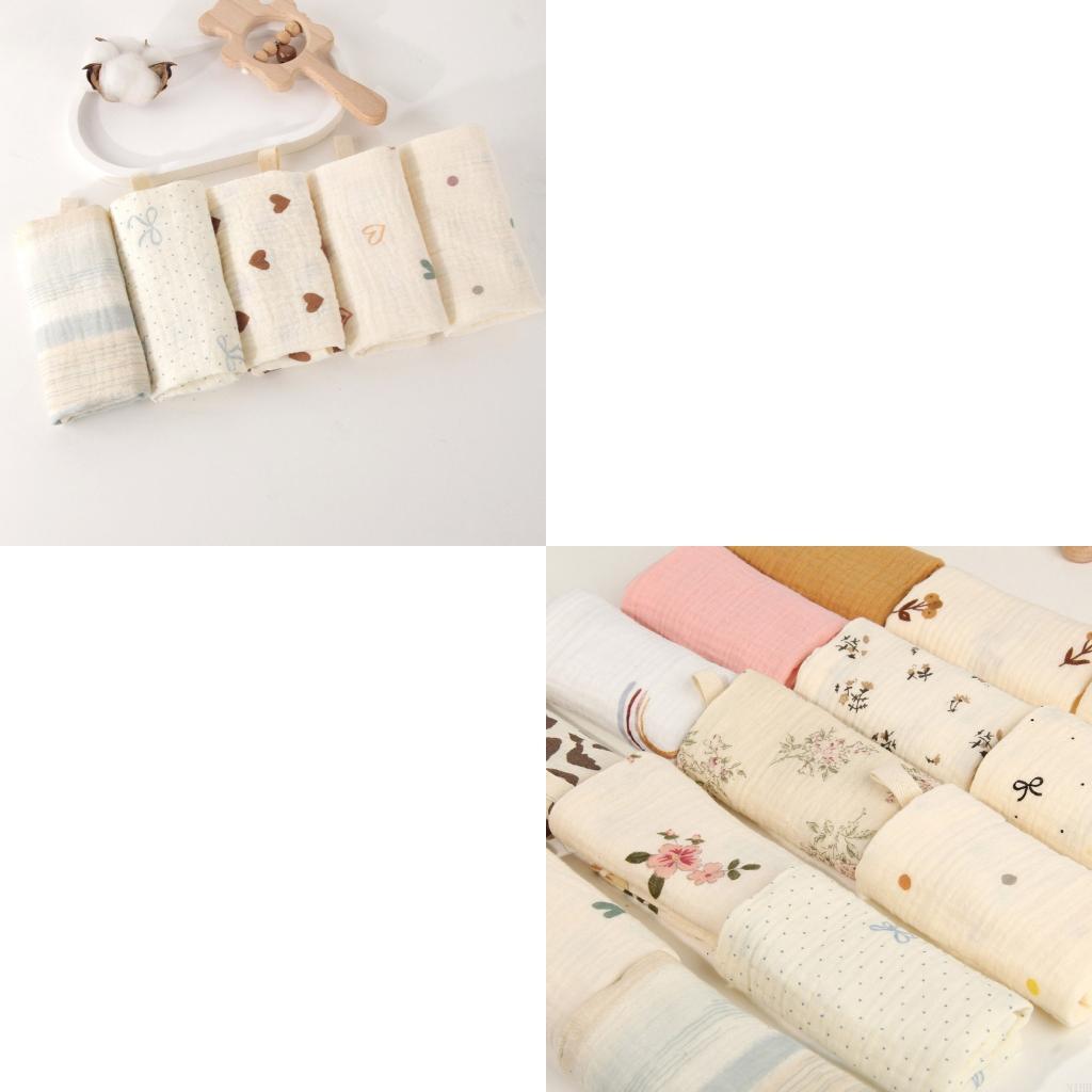  Pack of 5pcs Newborns Bath To - Printed Bibs Pack recension och pris