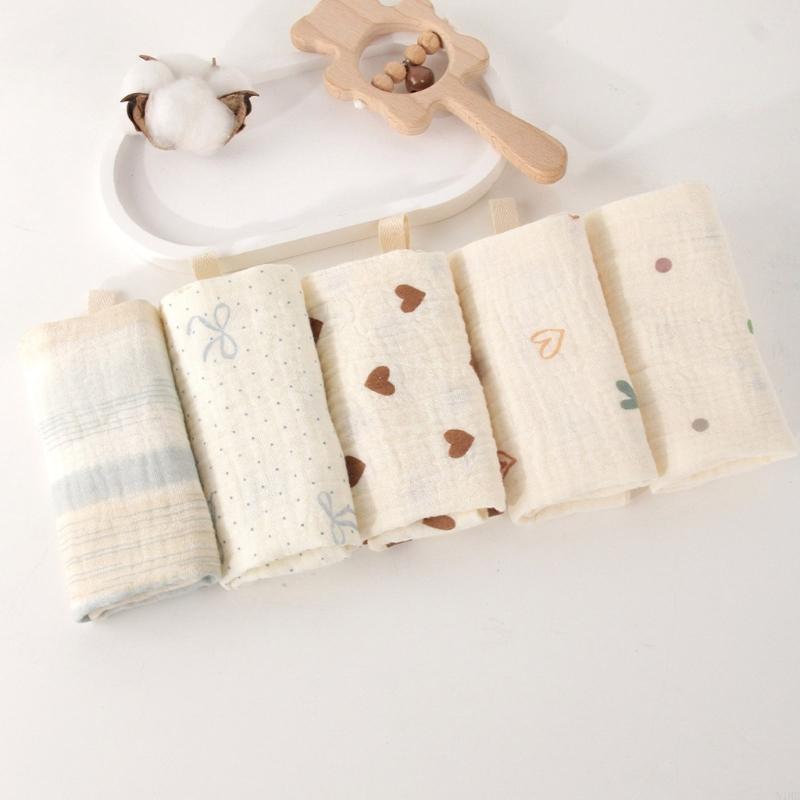  Pack of 5pcs Newborns Bath To - Printed Bibs Pack recension och pris