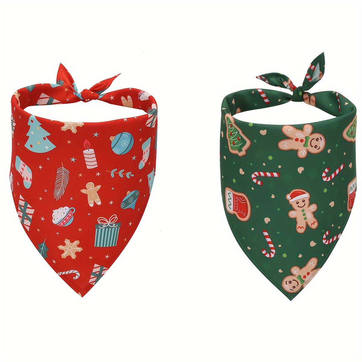 2-pack Christmas dog scarf, Ch - Printed Bibs Pack recension och pris