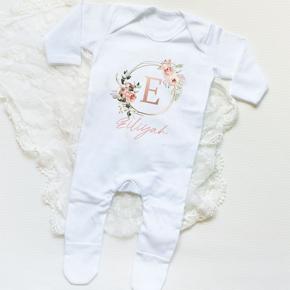 Personalised Baby Girl Sleepsu - Baby Clothing Name recension och pris