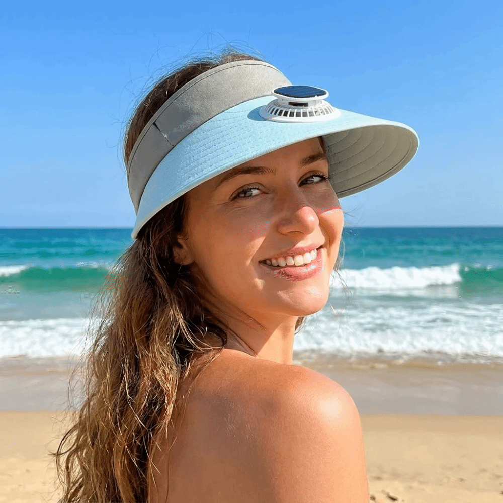Breathable Solar Fan Hat Polye - Sun Hat Wide Brim recension och pris