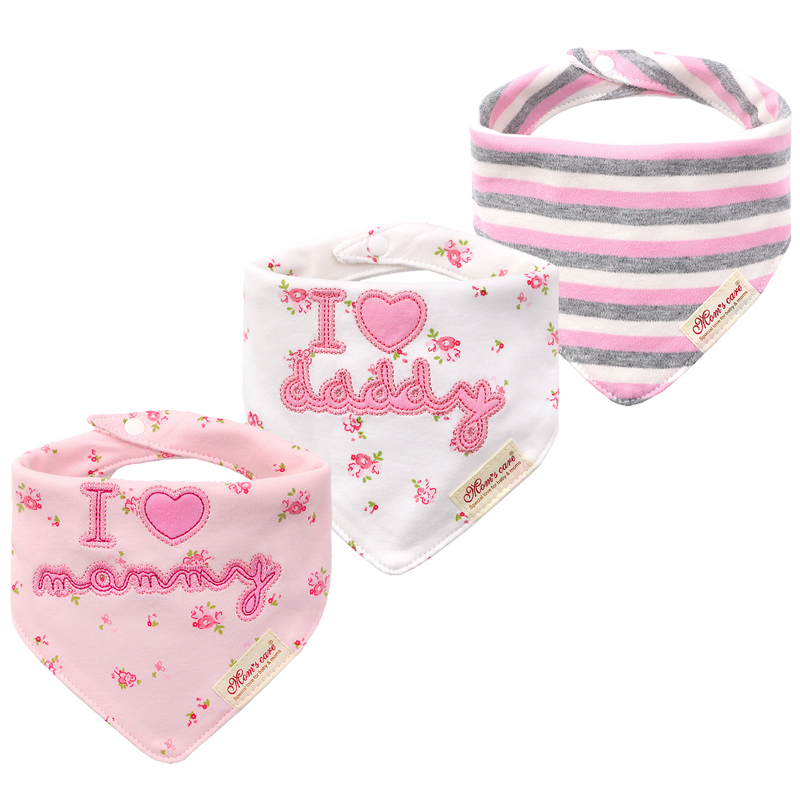 Triangle towel Baby products c - Printed Bibs Pack recension och pris