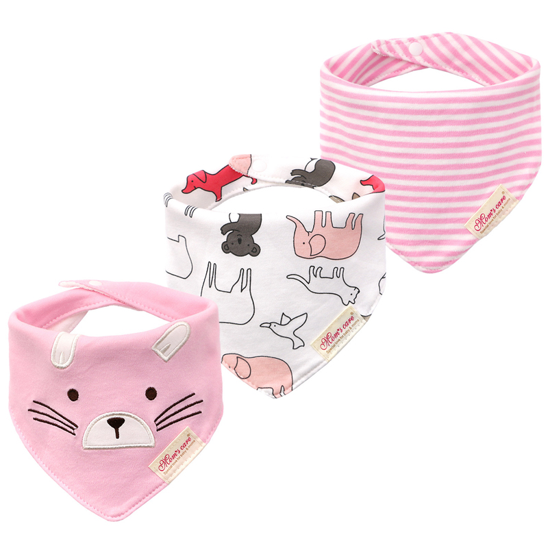 Triangle towel Baby products c - Printed Bibs Pack recension och pris