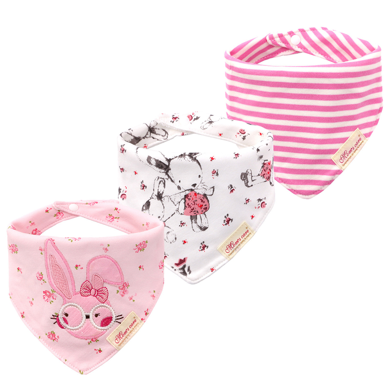 Triangle towel Baby products c - Printed Bibs Pack recension och pris