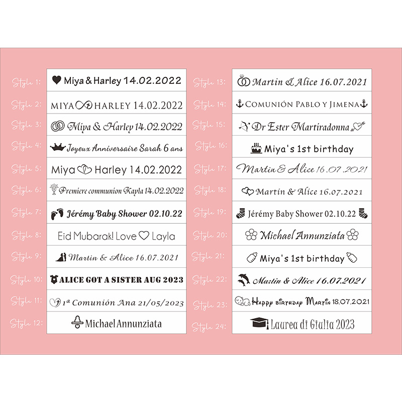 100pcs Personalized Colored Wo - Baby Zebra Clothing recension och pris