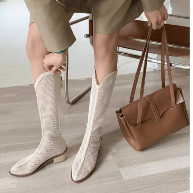 Mesh Tall Boots Summer New Rou - Soft Sole Booties recension och pris